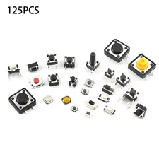25-Type Assorted Micro Switch Push Tact Button ON/OFF Touch Button Switch Kit za