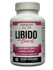 Harmony Glow LIBIDO BOOST Passion & Aphrodisiac Support for Adult Women 60 Caps