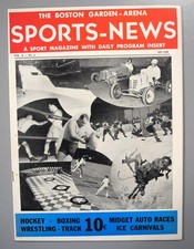 Boston Bruins vs New York Americans November 28th 1937 Official Game Program