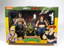 Grunt & Jersey Red NECA TMNT Ninja Turtles Action Figure Set New Cartoon Toon