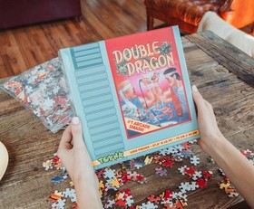 Double Dragon NES Cartouche Puzzle En Bois De 1000 Pi&egrave;ces | Exclusivit&eacute; Toynk