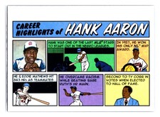 Hank Aaron 2022 Topps Heritage 1973 Topps Comics #73TC-22 Atlanta Braves
