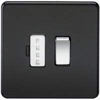 Knightsbridge SF6300MB - 13A Ohne Schrauben Gesichterter Schalter Einheit - Matt