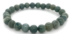 Type A Burmese Type A Jadeite Beaded Bracelet Auction Green 99cts — photo 6