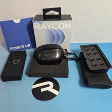 Raycon Everyday Earbuds Plus Bluetooth Wireless black With Suritch Case 32 Hour