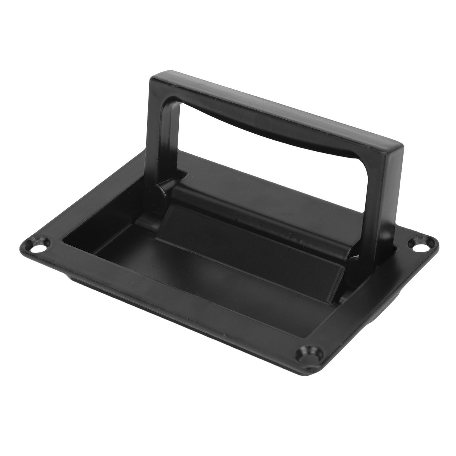 New Recessed Door Pull Handle Zinc Alloy Flush Lift Recessed Handle Black.