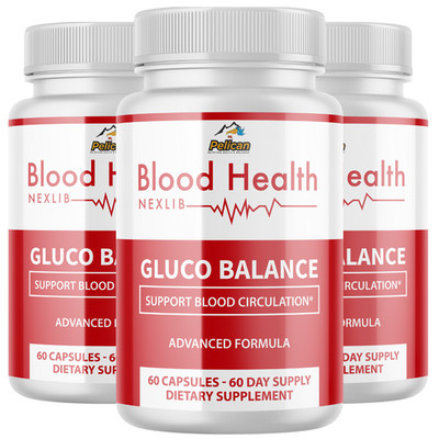 Blood Health Nexlib Gluco Balance - Blood Support- 3 Bottles- 180 Capsules