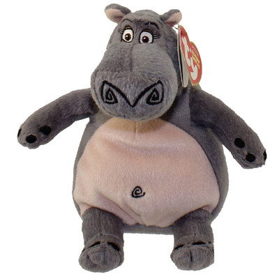 TY Beanie Baby - GLORIA the Hippo ( Madagascar 2 - Movie Beanie ) (6 inch) MWMTs