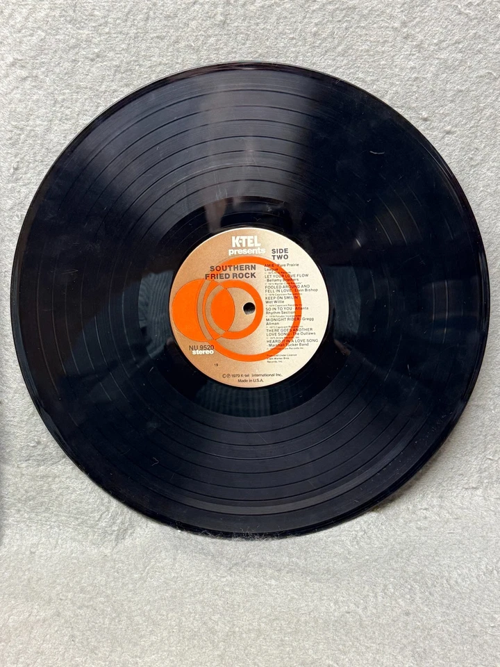 Vintage Southern Fried Rock Vinyl LP KTel 1979 Southern Rock Album Vinyl STEREO Foto 4 de 4