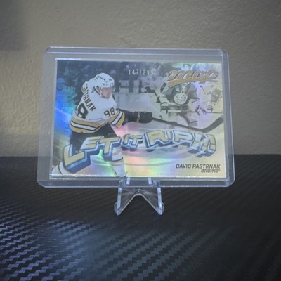 Upper Deck 2026-27 MVP Let It Rip!!! Gold David Pastrnak Bruins LR-3 /299
