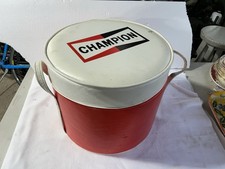 CHAMPION Sparkplug Aircraft VINTAGE Cooler Se...
