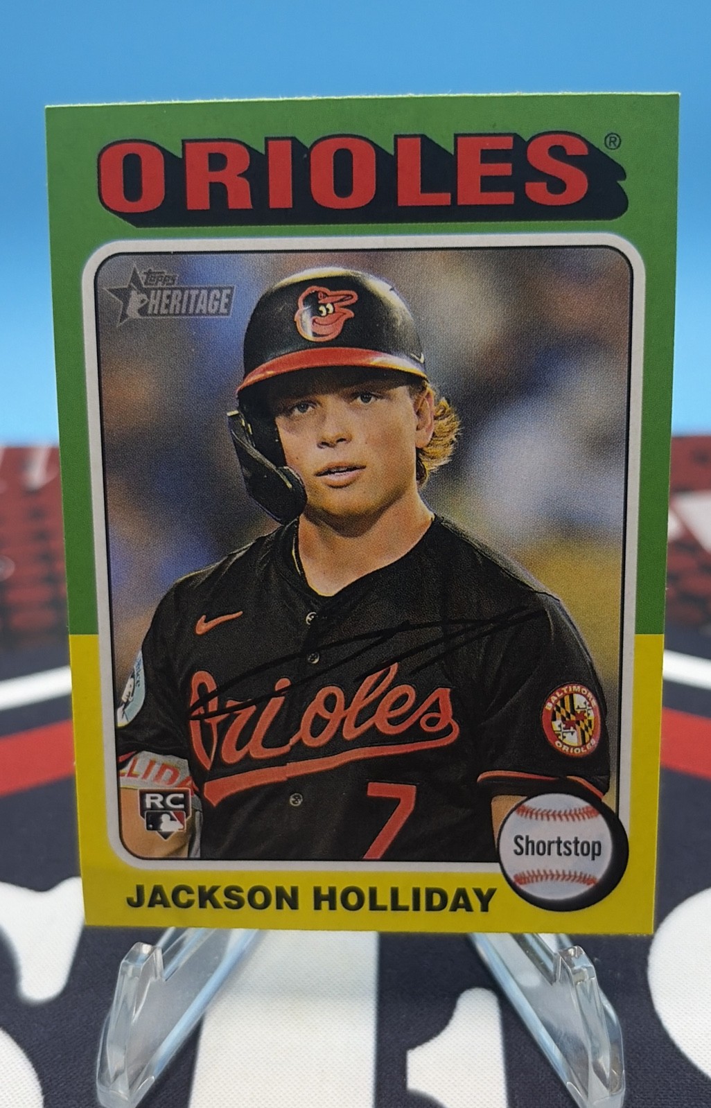 Jackson Holliday #692 Baseball Cards 2024 Topps Heritage trading card — raw and PSA graded price guide