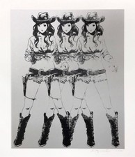 Hisashi Eguchi Cowgirls Silkscreen ED100 New, unused, certificate included