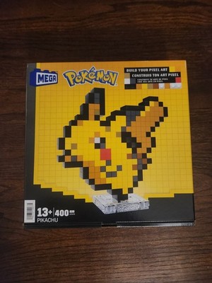 Mega HTH74 Pokémon Pikachu Pixel Art Kit   400-Piece FACTORY SEALED