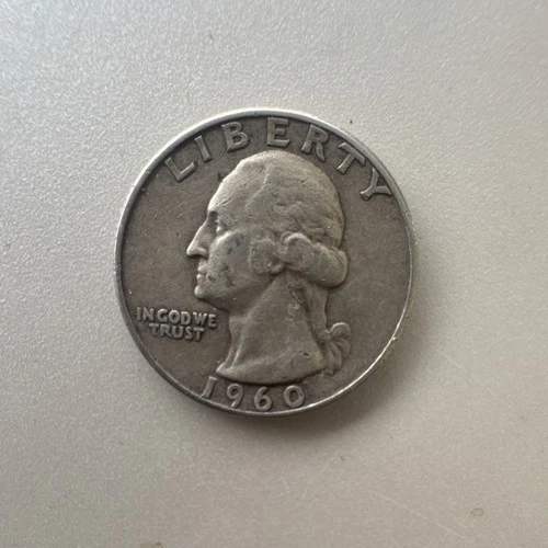 1960 Washington Quarter D Mint Mark Silver Circulated US Coin