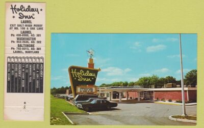 Matchbook Postcard Combo - Holiday Inn Laurel MD