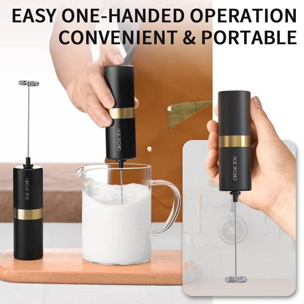 Milk Frother Handheld Frother for Coffee Drink Mixer Battery Operated Electri...