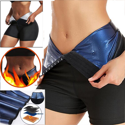 Sweat Sauna Slim Pants Waist Trainer Capris Thermo Training Thigh Shaper Shorts