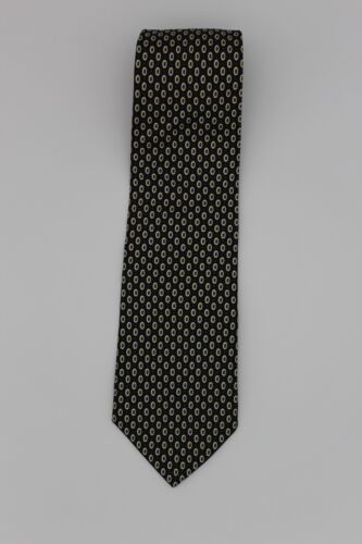 Brooks Brothers Makers schwarze, cremefarbene und blaue Krawatte - Bild 1 von 5