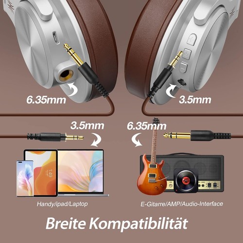 OneOdio Bluetooth Kopfhörer Over Ear, 72 Stdn HiFi Stereo Kopfhörer Kabellos - Bild 3 von 12