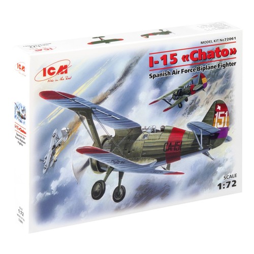 ICM 72061 Plastica model kit aereo 1:72 I-15 Chato spagnolo caccia-biplano - Foto 1 di 5