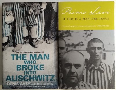 2 BOOKS - On Holocaust Auschwitz by P. Levy & D. Avey  2005/11 Paperbacks