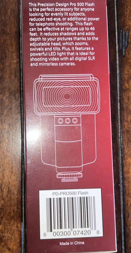 Precision Design Pro 500 Electronic Universal Flash For Cameras - Image 4 of 4