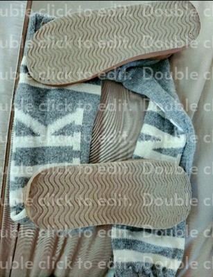 victoria's secret pink sweater sock boots slipper mukluks