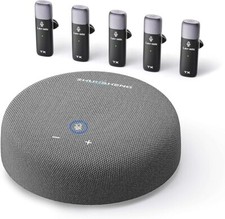 Conference Speaker and Microphone, USB Speakerphone w/Muteable/65ft Wireless