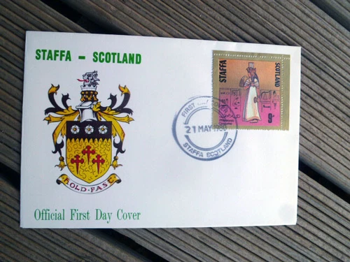 STAFFA SCOTLAND FIRST DAY COVER 1980 EGYPTIAN COSTUME STAMP