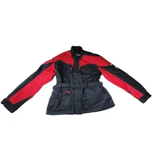 Tour Master Motorcycle Jacket Mens Sz Medium Red Biker Road Protection Gorpcore