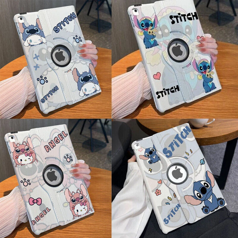 Angel Stitch Rotation Stand Case For iPad7/8/9/10th 10.2 10.9 Air Pro 11 2024NEW - Image 2 of 4