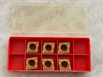 6 new SANDVIK Coromant CCMT 432-UM / 12 04 08-UM, Grade 4025 Carbide Inserts