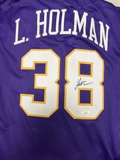 Luke Holman LSU Tigers Signed Custom Jersey JSA Cert Pitching Ace MLB Prospect