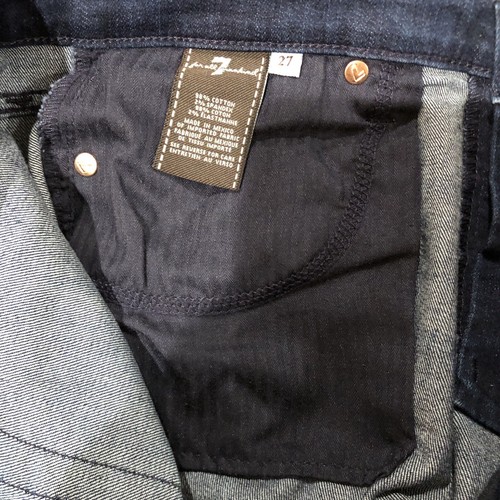 7 For All Mankind Josefina Mid Rise Skinny Boyfriend Women 27 X 28 - Picture 10 of 16