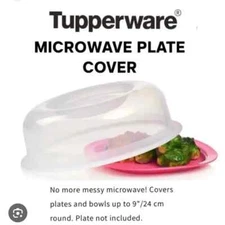 Tupperware Microwave Plate Cover Clear NEW