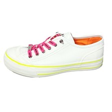 DKNY Sibz Women  s Sneakers White Leather Sz 7M New