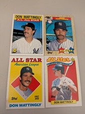 Don Mattingly Baseball Cards 1986-1994 Choose Your Cards