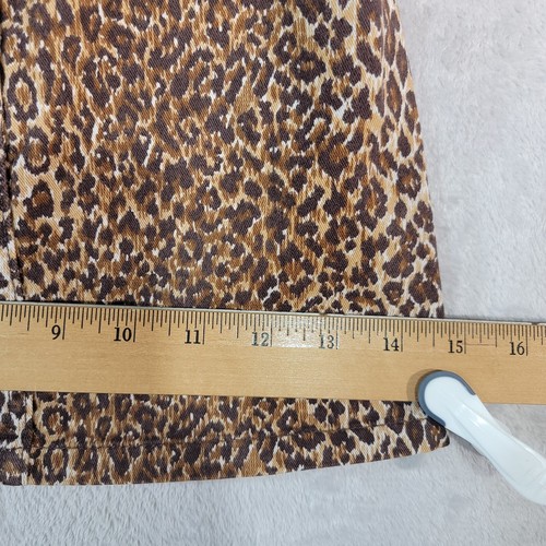 D&G Dolce & Gabbana Skirt Junior 4 Mini Leopard Print 5 Pocket Made In Italy - Picture 8 of 16