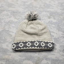 REI Co-Op Beanie Womens Gray Pom Pom Outdoors