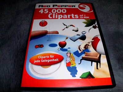 CLIPARTS / 45.000 - RED PEPPER - 2CD-ROM - DEUTSCHE VOLLVERSION - 2003 NOVITAS