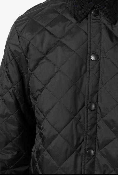 Barbour HERRON QUILT JACKET men Size L Black Grey Stone Barbour HERRON QUILT JACKET men Size L Black Grey Stone