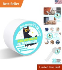 Multipurpose Clear Cat Scratch Tape - 3" x 30 Yards, Pet Safe Solution