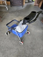 BESTPET Waterproof Portable Travel Cat Dog Stroller w/ Cup Holder