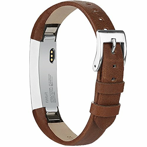 Adjustable Genuine Leather Replacement Band for Fitbit Alta HR