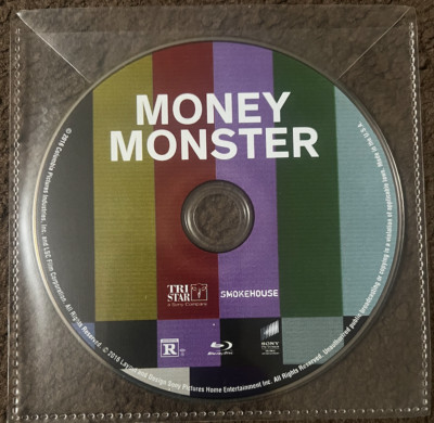 Neu Money Monster (2016) - Blu-Ray Disc Nur IN Klar Plastik Umschlag/Kein Case