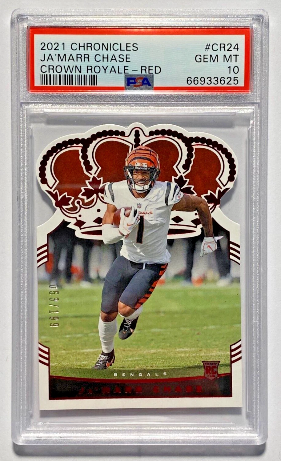 JaMarr Chase Panini Chronicles Crown Royale #CR24 Red