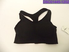 Old Navy Women's Size Medium Black Light Support Seamless Racerback Sports Bra