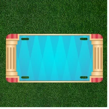 Custom Personalized License Plate With Creative Design Art Add Names