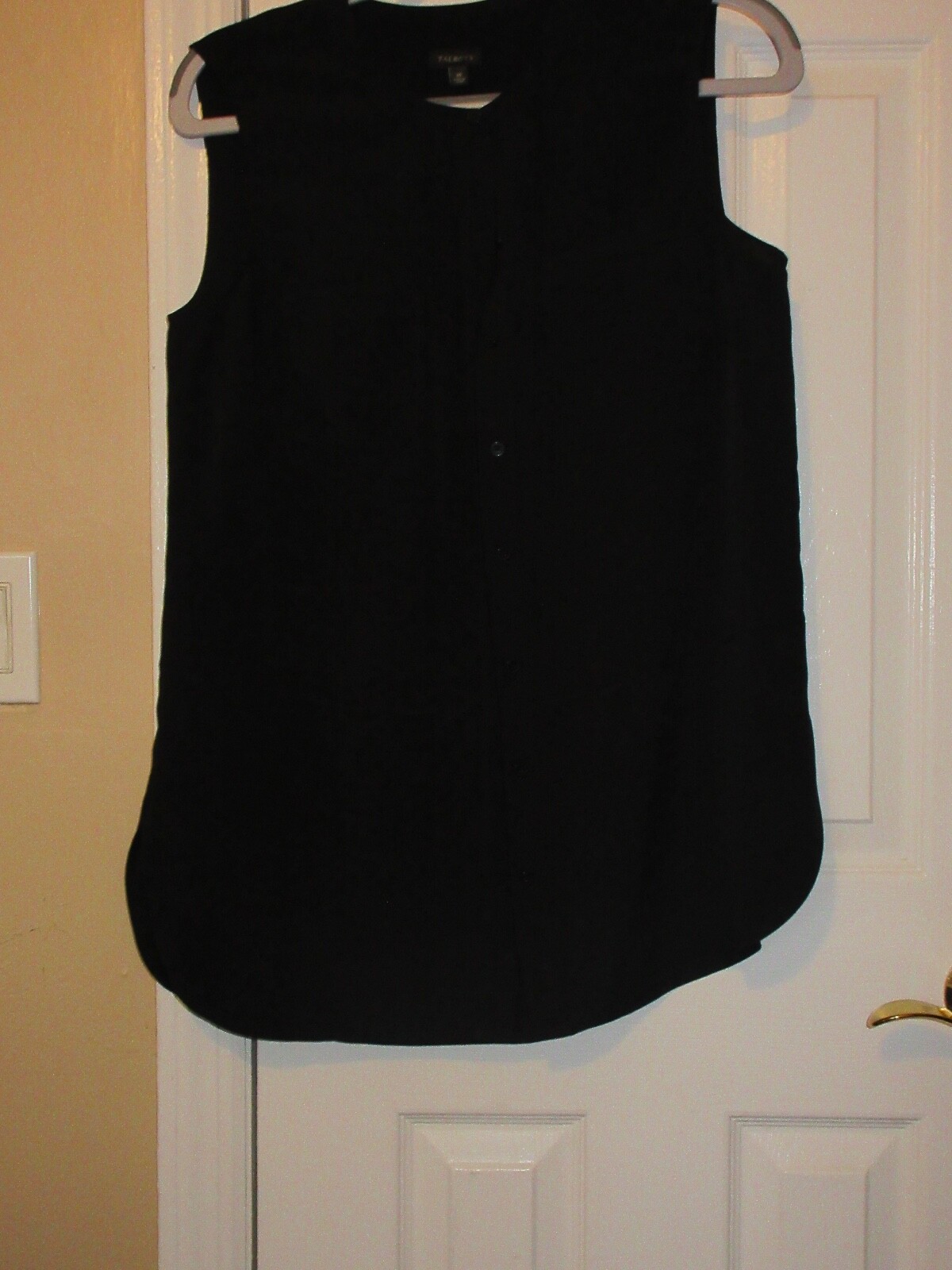 LADIES TALBOTS SLEEVLESS TUNIC BUTTON UP SIZE M B… - image 1